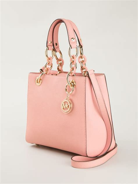 michael kors peach handbag|michael kors pink tote bags.